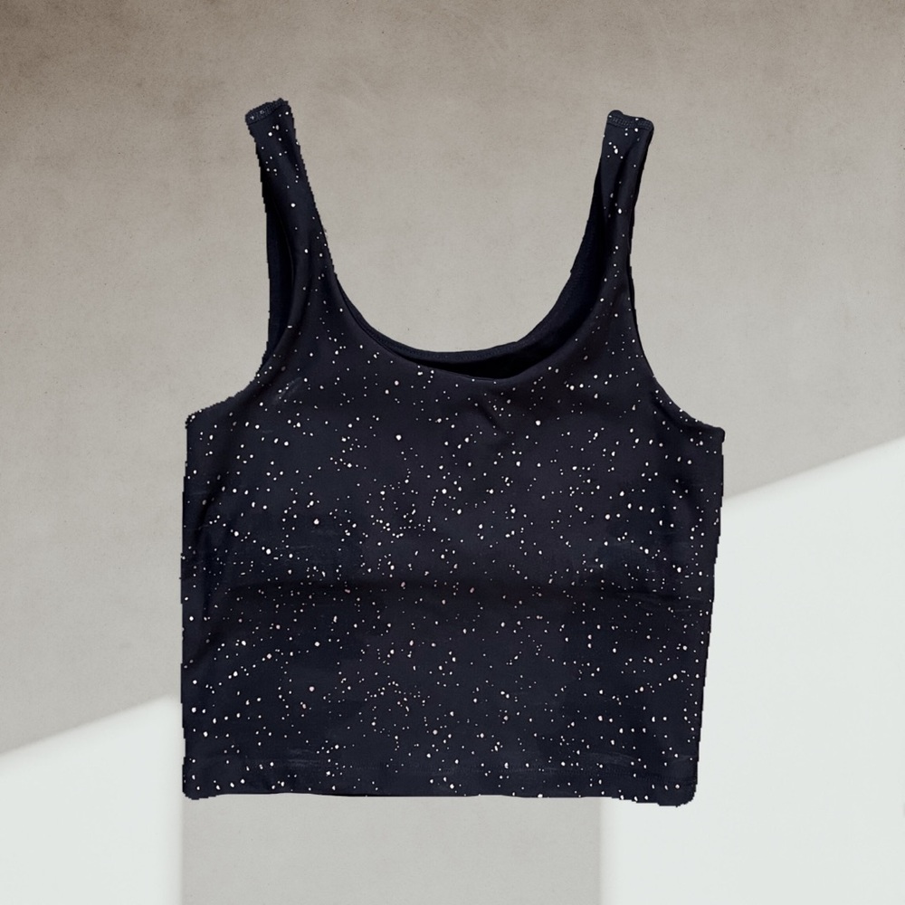 NEW! Beyond Yoga XS Glitter Keep it Simple Cropped Tank -  NWT
